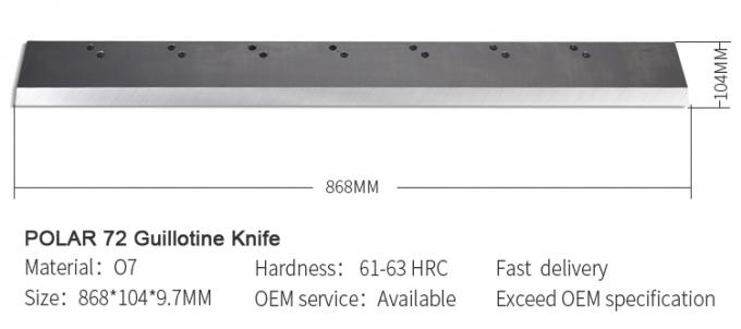 کاغذ گيلوتين چاقو صاف با قطب برای ماشین برش کاغذ 0