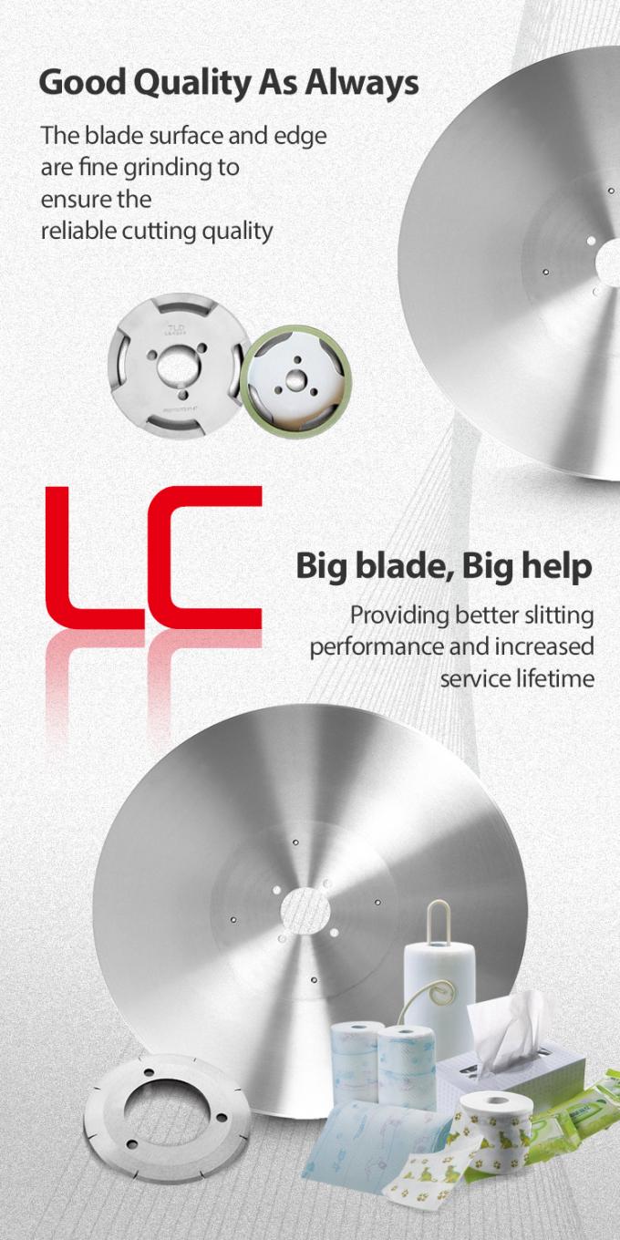 15 درجه زاویه دندانهای سفارشی چاقوی برش تیغه برای برش کاغذ بافت طولانی مدت 2