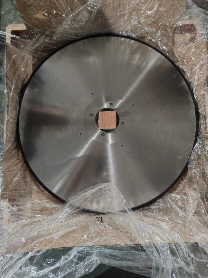 اتوماسیون 610mm دایره ای گرد چوب می دید چاقو هسته ای قطعات تیغه برای برش و برش کاغذ بافت 3
