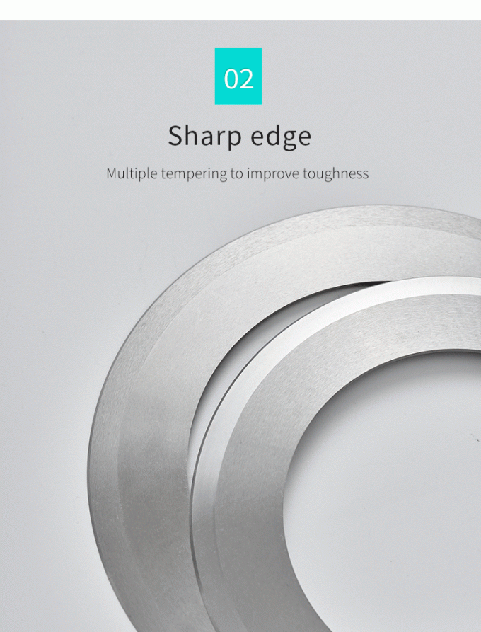 برش دقیق 130 میلی متری نوار رول کاغذ صنعتی ماشین برش چاقو تیغه دایره ای چاقو برش 2