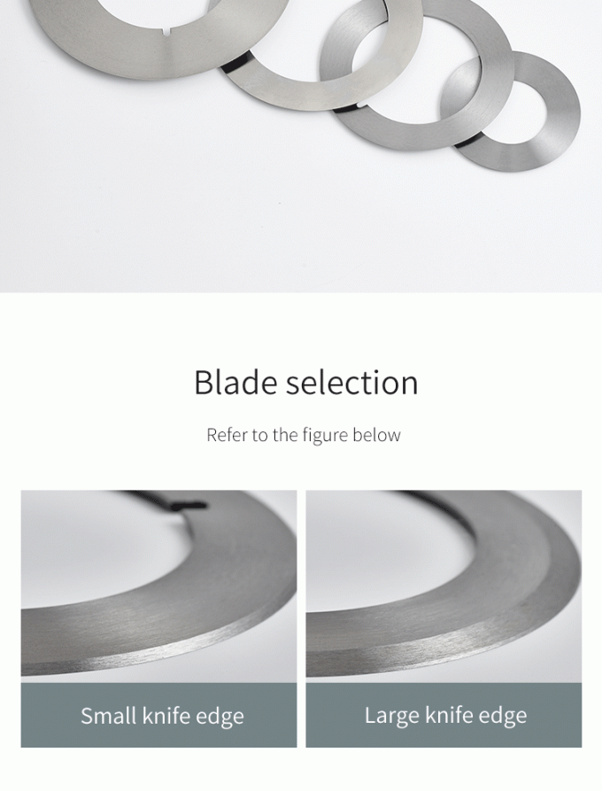 برش دقیق 130 میلی متری نوار رول کاغذ صنعتی ماشین برش چاقو تیغه دایره ای چاقو برش 1